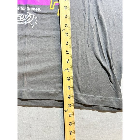 Sega Sonic the Hedgehog No‎ Time For Games Kanji (1991) Shirt Mens XXL Gray Tee. - Picture 7 of 8